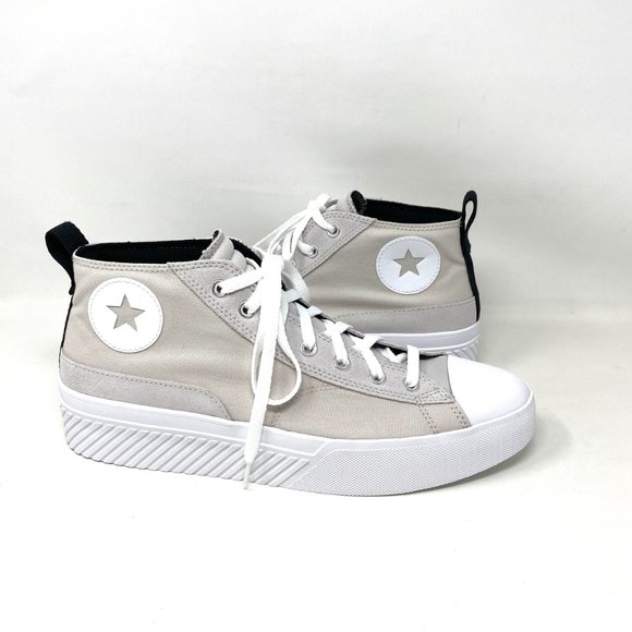 💖MEGA SALE💖Converse Untitl3d CS Mid Pale Putty White Canvas Mens 171927C - Picture 5 of 10